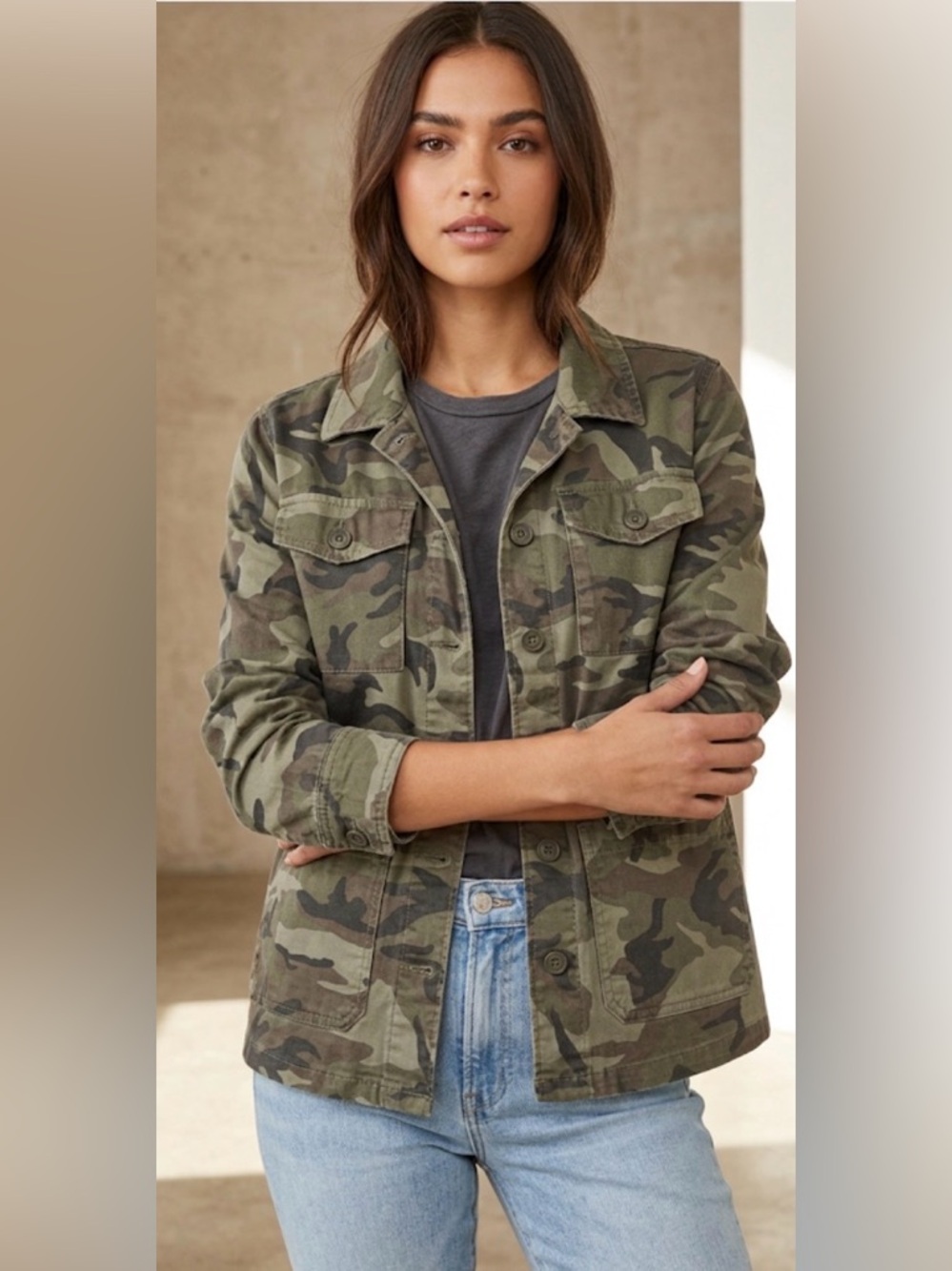 Sanctuary Camouflage Utility Jacket